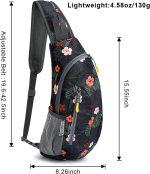 G4Free Sling Bags Men Shoulder Backpack Small Cross Body Chest Sling Backpack (Black) - Image 3